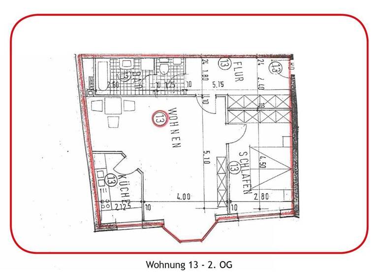 Wohnung zum Kauf 159.500 € 2 Zimmer 68,5 m² 3. Geschoss Stockelsdorf 23617