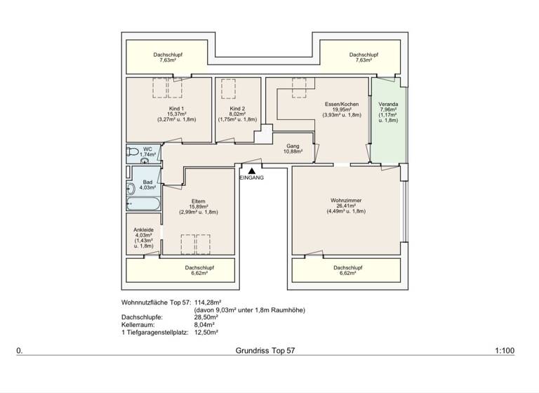 Wohnung zum Kauf 345.000 € 5 Zimmer 114 m² Frastanz 6820