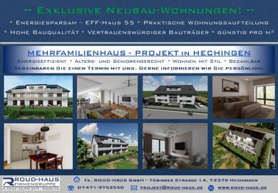 Penthouse zum Kauf provisionsfrei Schlatterstrasse 14 Hechingen Hechingen 72379
