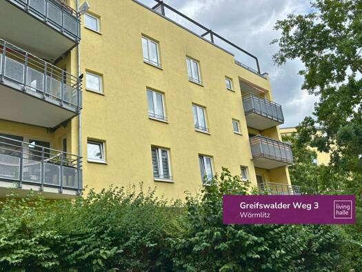 Wohnung zur Miete 380 € 1 Zimmer 47,9 m² 4. Geschoss Greifswalder Weg 3 Böllberg-Wörmlitz Halle 06128