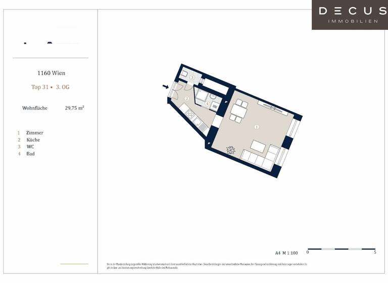 Studio zum Kauf 156.000 € 1 Zimmer 29,8 m² 3. Geschoss Wien 1160
