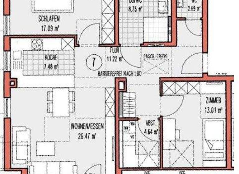 Wohnung zur Miete - Erstbezug 1.335 € 3 Zimmer 88 m² 2. Geschoss frei ab 01.07.2026 Waldrems Backnang 71522