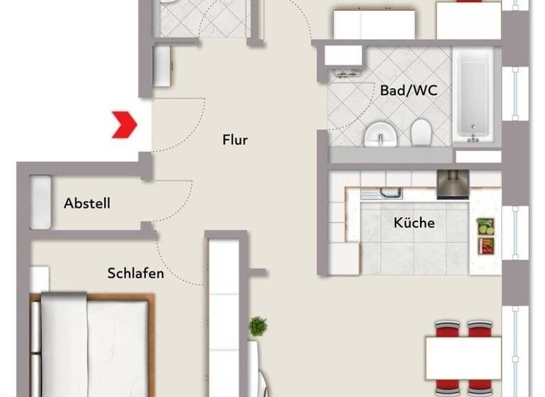 Wohnung zum Kauf 498.000 € 3 Zimmer 86 m² Friedrichshafen 88046
