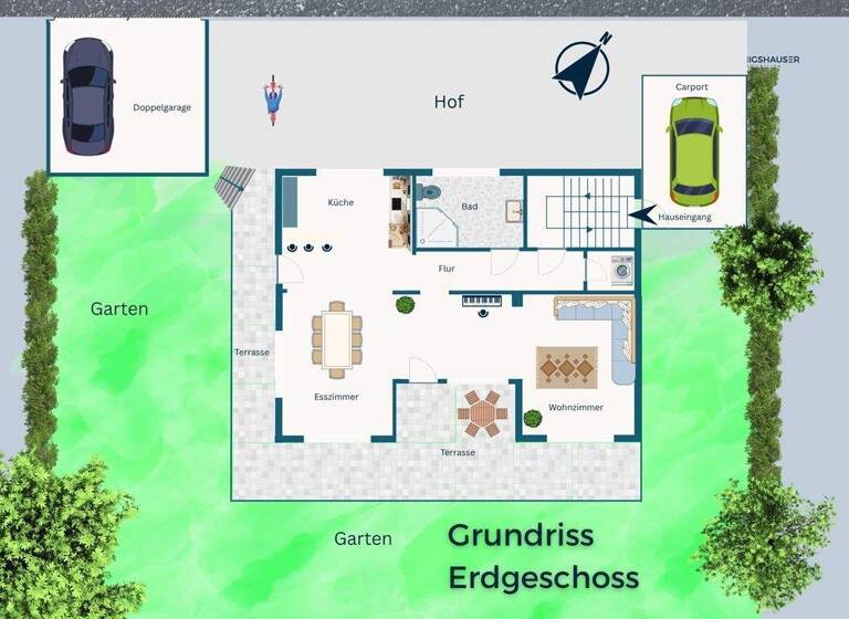 Mehrfamilienhaus zum Kauf 479.000 € 8 Zimmer 200 m² 480 m² Grundstück Weipoltshausen Üchtelhausen 97532