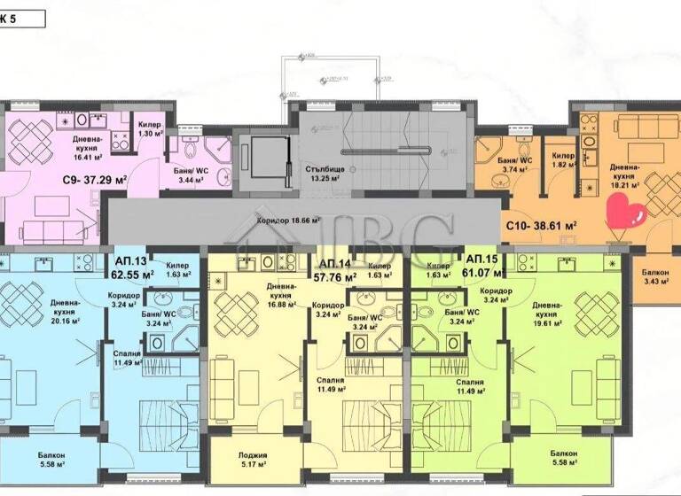 Wohnung zum Kauf 65.000 € 38,6 m² Sunny Beach