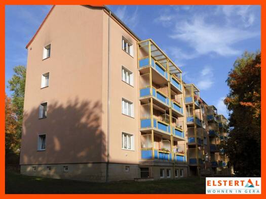 Wohnung zur Miete 447 € 3 Zimmer 65 m² 2. Geschoss Johannes-R.-Becher-Straße 23 Bieblach Gera 07546