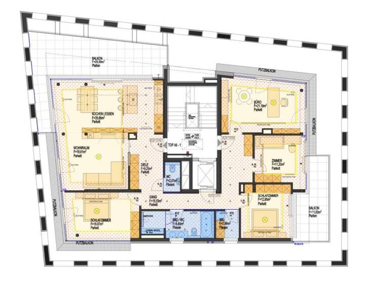 Penthouse zur Miete - Erstbezug 5 Zimmer 145,9 m² 6. Geschoss Dr.-Walter-Waizer-Straße 1a Schwaz 6130