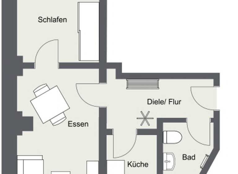 Wohnung zum Kauf 129.500 € 2 Zimmer 51,4 m²<br/>Wohnfläche Dachgeschoss, 4.<br/>Geschoss ab sofort<br/>Verfügbarkeit Rudolf-Leonhard-Str. 30 Leipziger Vorstadt Dresden 01097