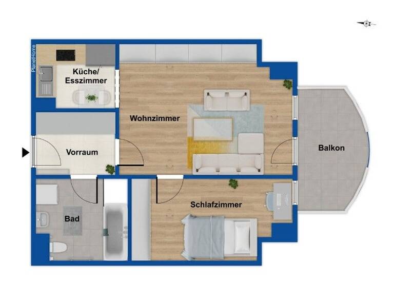 Wohnung zum Kauf 149.000 € 2 Zimmer 48 m² Rosenthal Berlin 13158