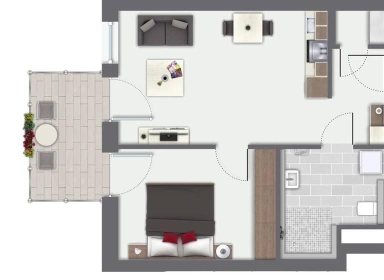 Wohnung zur Miete 685 € 2,5 Zimmer 50 m²<br/>Wohnfläche 1.<br/>Geschoss 01.07.2025<br/>Verfügbarkeit Villingendorf 78667