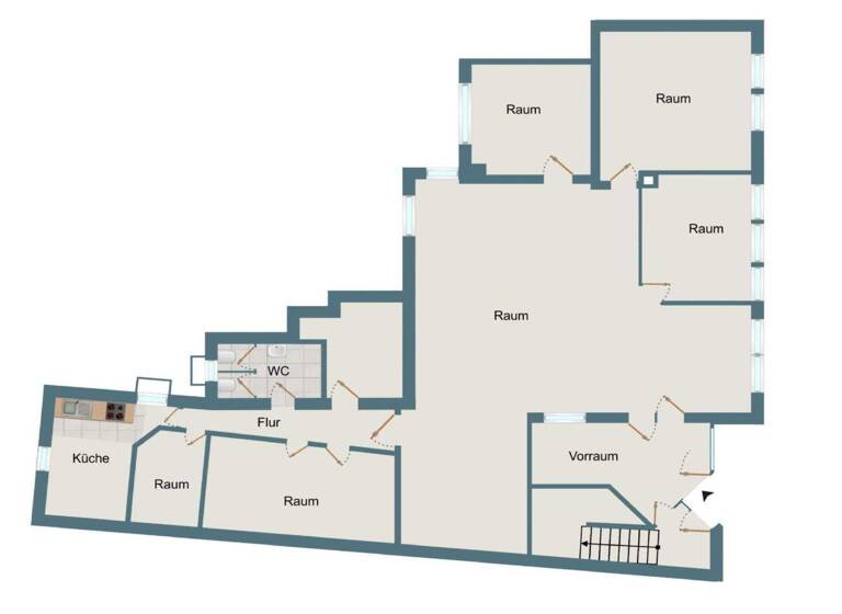 Büro zur Miete 900 € 6 Zimmer 258 m² Bürofläche Oberemmel Konz 54329