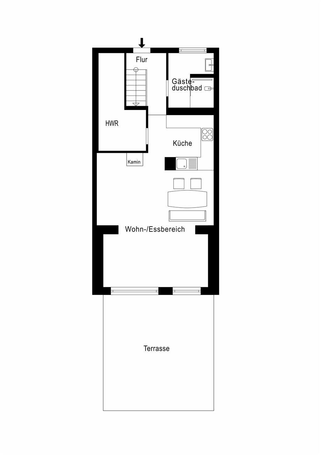 Reihenmittelhaus zum Kauf 459.000 € 3,5 Zimmer 92 m²<br/>Wohnfläche 252 m²<br/>Grundstück Eidelstedt Hamburg 22523