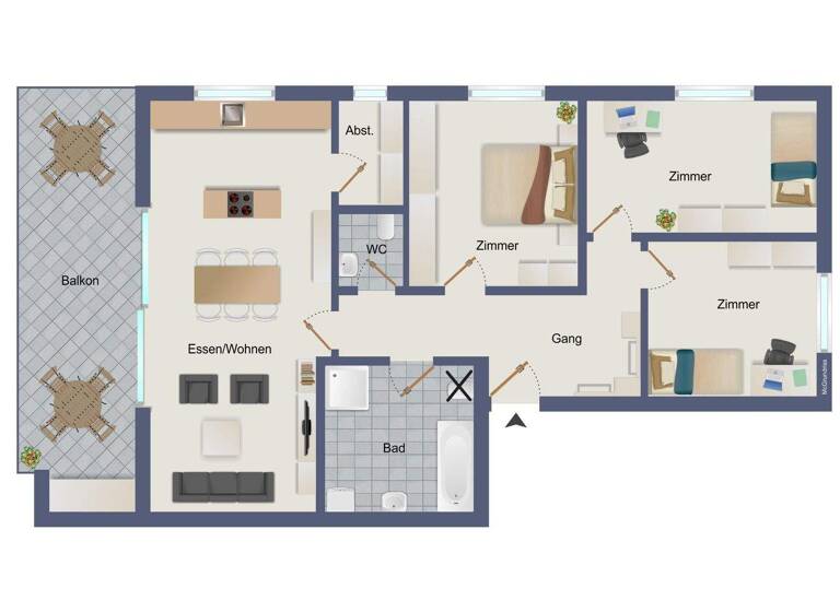 Terrassenwohnung zum Kauf 495.000 € 4 Zimmer 87,6 m² 1. Geschoss Koblach 6842