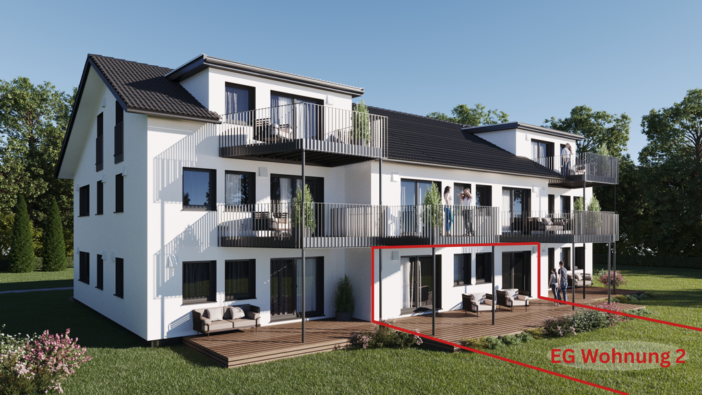 Terrassenwohnung zum Kauf - Neubau provisionsfrei als Kapitalanlage geeignet 428.900 € 3 Zimmer 98 m² Lange Straße 20 Herbertingen 88518