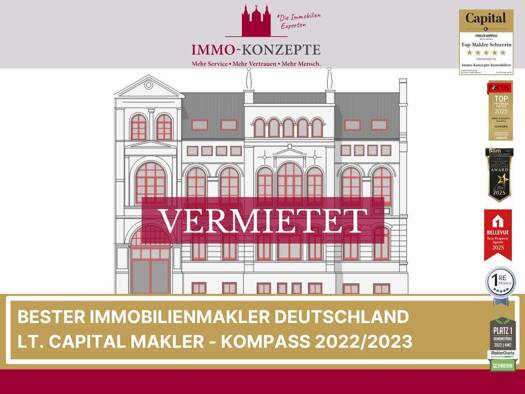 Wohnung zur Miete 1.390 € 2,5 Zimmer 77 m² 1. Geschoss Alexandrinenstraße 33 Paulsstadt Schwerin 19055