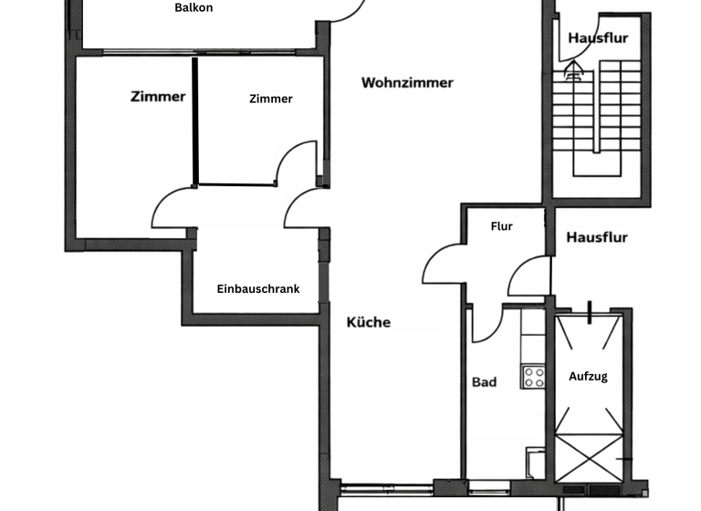 Wohnung zur Miete 1.950 € 2,5 Zimmer 90,2 m² 2. Geschoss frei ab sofort An der Kesselschmiede 7 Kröpeliner Tor-Vorstadt Rostock 18057