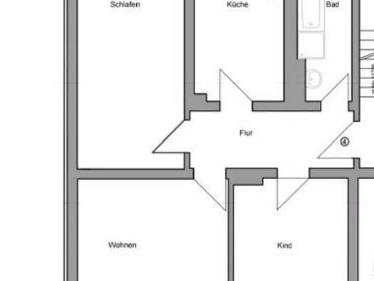Wohnung zur Miete 680 € 3 Zimmer 72 m² 1. Geschoss frei ab 01.01.2026 Lichtenhain Jena 07745