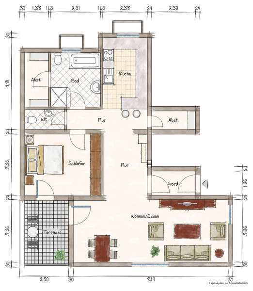 Wohnung zur Miete 700 € 2 Zimmer 83 m²<br/>Wohnfläche ab sofort<br/>Verfügbarkeit Gerhart-Hauptmann-Weg Herdecke Herdecke 58313