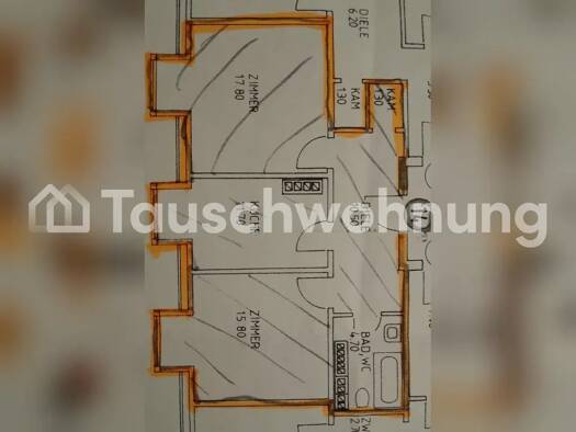 Wohnung zur Miete Tauschwohnung 1.100 € 2 Zimmer 62 m² 5. Geschoss Altstadt-Lehel München 80469
