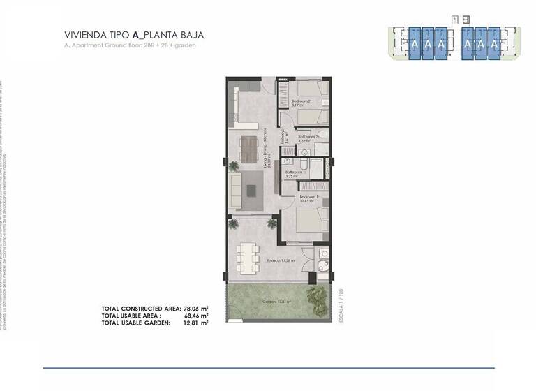 Wohnung zum Kauf - Erstbezug provisionsfrei 290.000 € 3 Zimmer 78 m² Torrelamata 03188