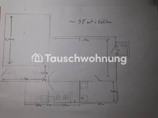 Wohnung zur Miete Tauschwohnung 1.050 € 2,5 Zimmer 50 m² Obergiesing München 81539