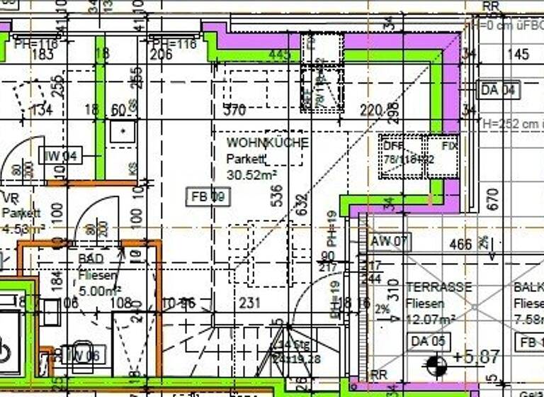Terrassenwohnung zum Kauf - Erstbezug 450.000 € 3 Zimmer 72,8 m² 2. Geschoss Wien 1210