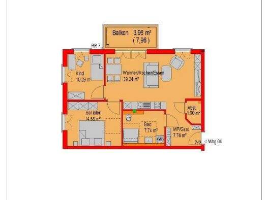 Wohnung zur Miete 830 € 3 Zimmer 75 m² 1. Geschoss frei ab 01.06.2026 Marktplatz 6 Metten 94526