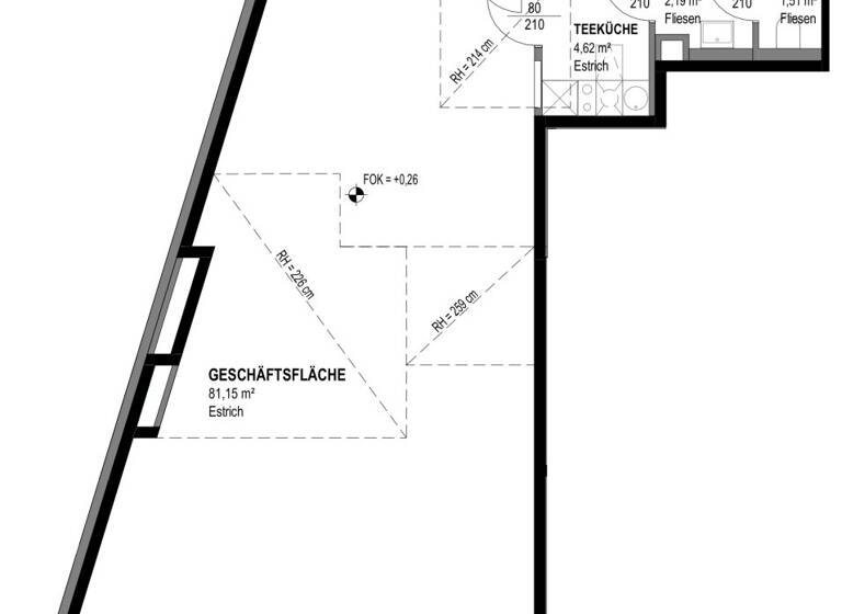 Ladenfläche zum Kauf - Erstbezug 420.100 € 1 Zimmer Ottakringer Straße 26 Wien 1170
