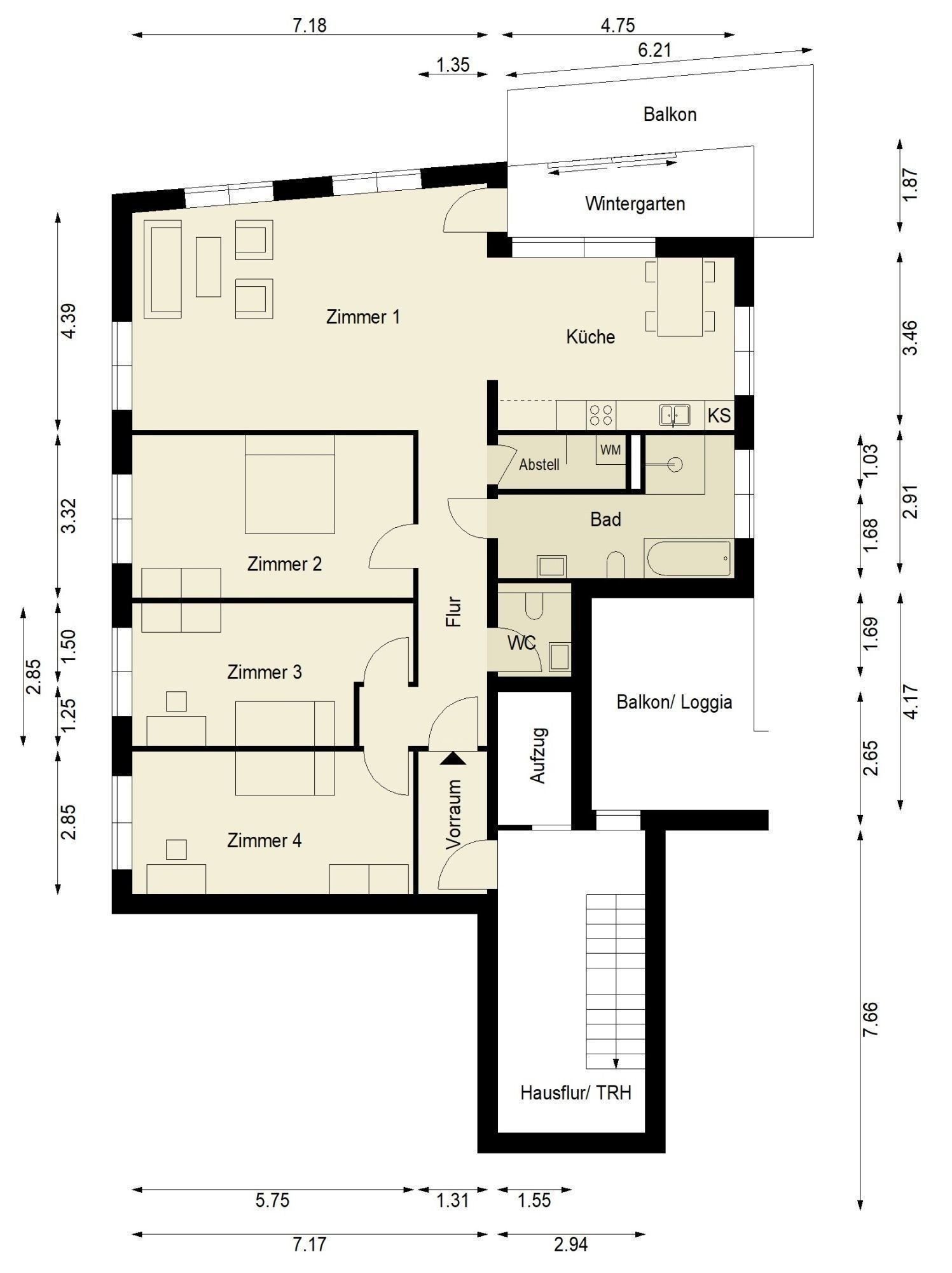 Wohnung zum Kauf 901.000 € 4 Zimmer 132,8 m²<br/>Wohnfläche ab sofort<br/>Verfügbarkeit Friedrichshain Berlin 10243