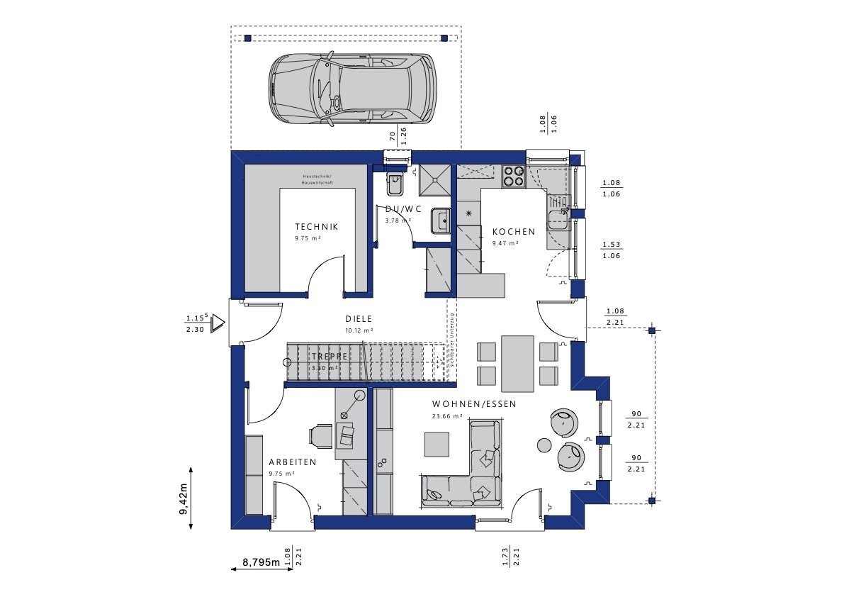 Einfamilienhaus zum Kauf 738.000 € 5 Zimmer 134 m²<br/>Wohnfläche 437 m²<br/>Grundstück Mauer 69256