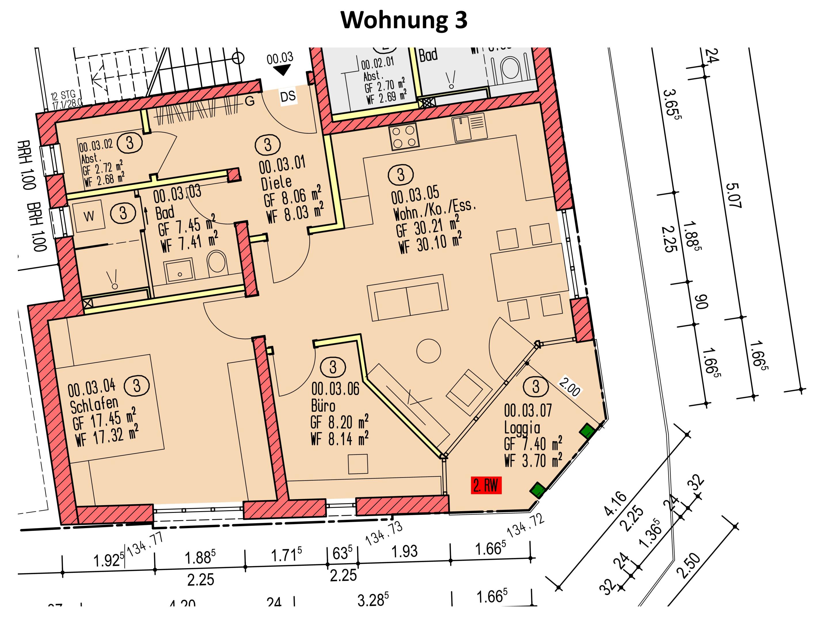 Wohnung zum Kauf provisionsfrei 431.900 € 3 Zimmer 77,4 m²<br/>Wohnfläche Maximin 4 Trier 54292