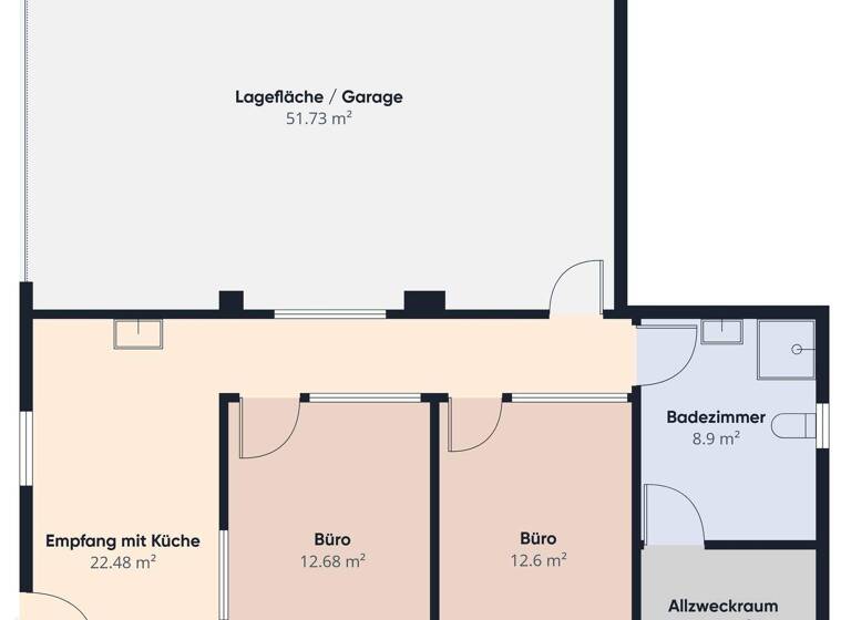 Büro zur Miete 1.500 € 127 m² Bürofläche Roggentin 18184