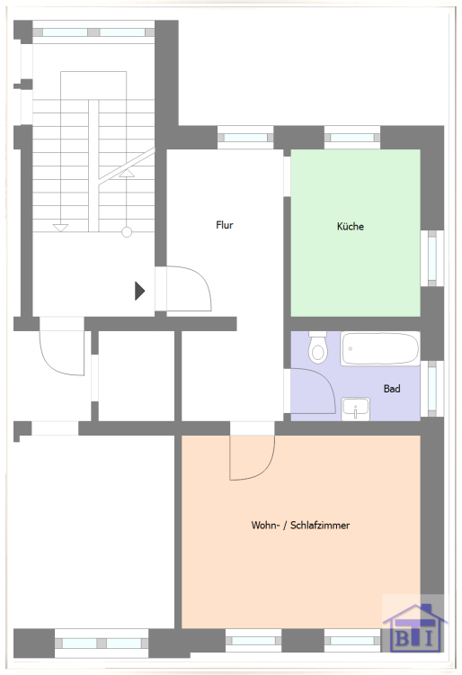 Wohnung zur Miete 245 € 1 Zimmer 47,6 m²<br/>Wohnfläche EG<br/>Geschoss Zittau Zittau 02763