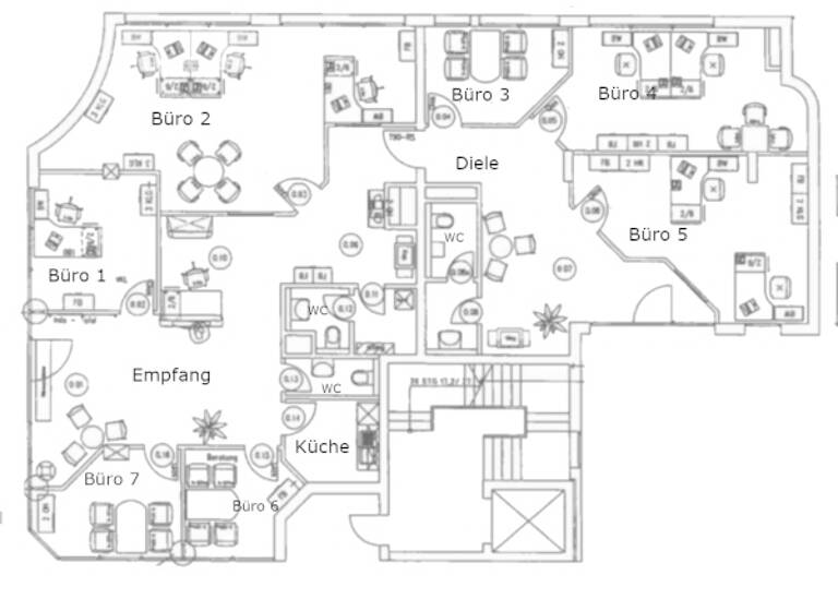 Bürofläche zur Miete 10 € 207,2 m² Bürofläche Straubing 94315