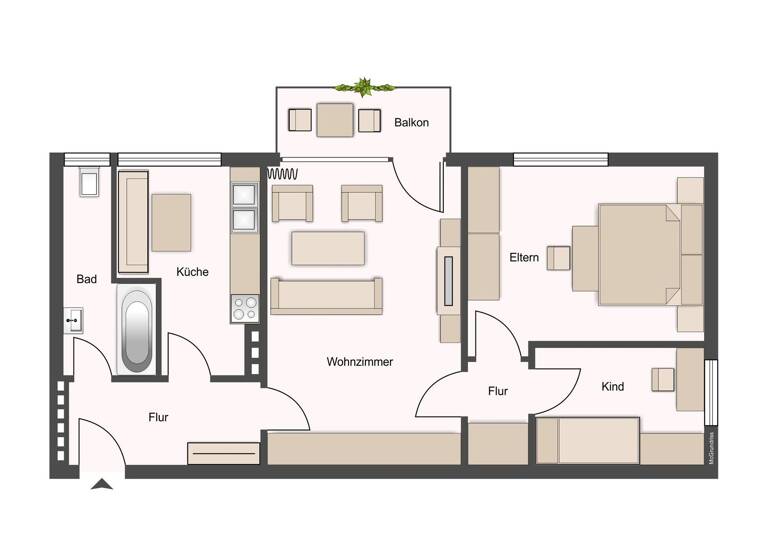 Wohnung zum Kauf 160.000 € 3 Zimmer 66 m² Senne Bielefeld / Senne 33659