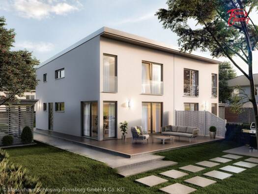 Doppelhaushälfte zum Kauf provisionsfrei 322.128 € 4 Zimmer 135,3 m² 412,5 m² Grundstück Achtrup 25917