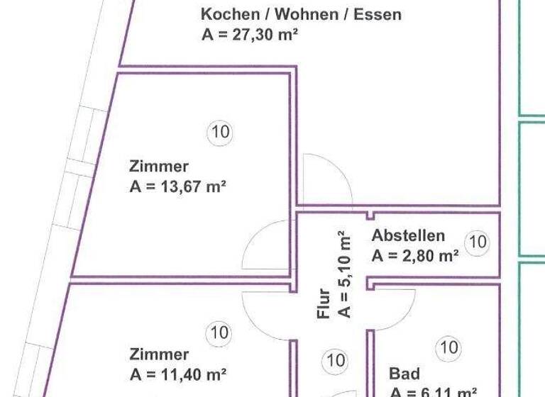 Wohnung zur Miete 787 € 3 Zimmer 80,5 m² Kapellendorf 99510