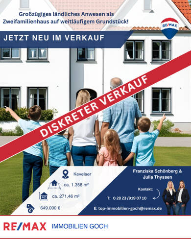 Mehrfamilienhaus zum Kauf 649.000 € 8 Zimmer 271,5 m² 1.358 m² Grundstück Kevelaer Kevelaer 47623
