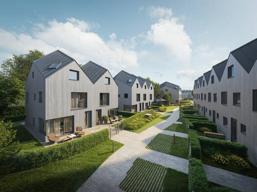 Reihenendhaus zum Kauf - Erstbezug provisionsfrei 1.295.900 € 5 Zimmer 114,4 m² 200,2 m² Grundstück Moosach München 80993
