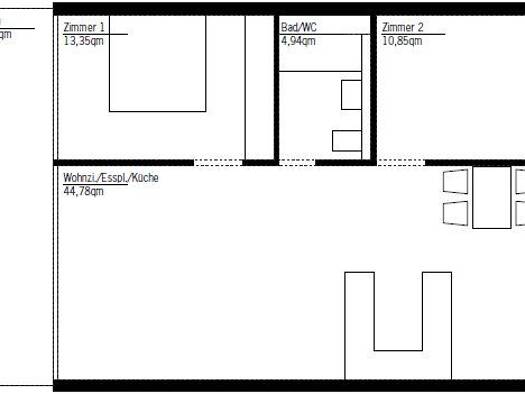 Wohnung zur Miete 1.300 € 3 Zimmer 100 m² Geschoss EG/2 frei ab sofort Hohenzollernstraße 15 Holzgerlingen 71088