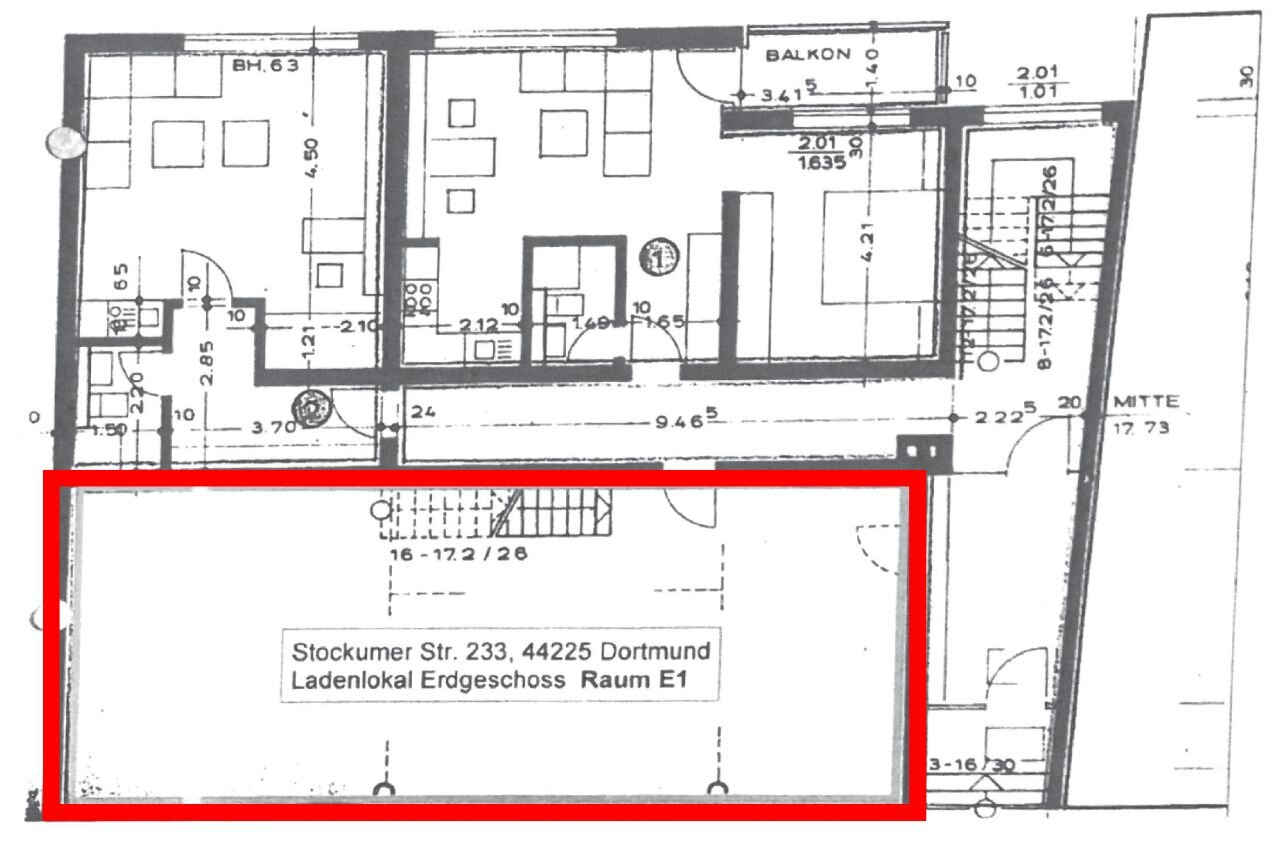 Laden zur Miete 1.500 € 80 m²<br/>Verkaufsfläche Krückenweg Dortmund 44225