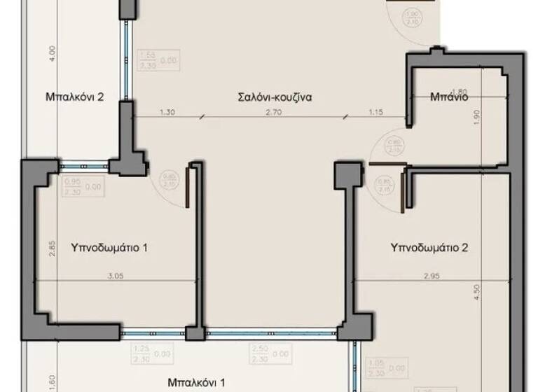 Studio zum Kauf 110.000 € 3 Zimmer 88 m² 1. Geschoss Thessaloniki