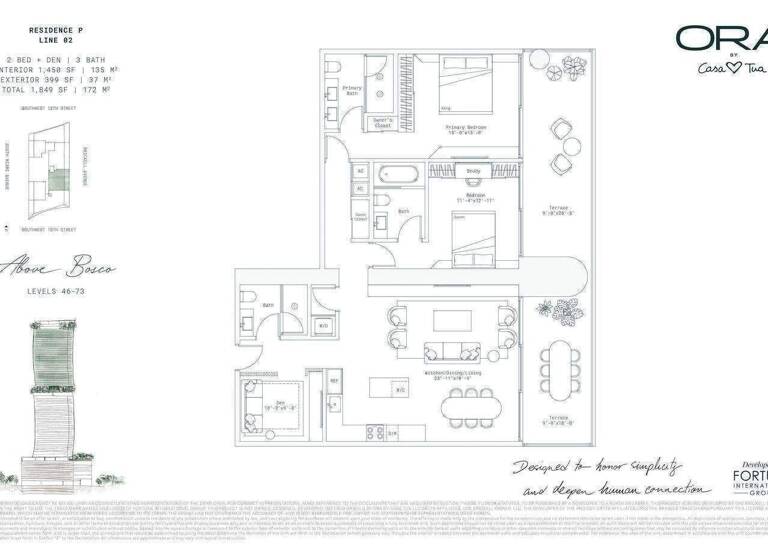 Wohnung zum Kauf 1.215.000 € 3 Zimmer 70 m² Miami