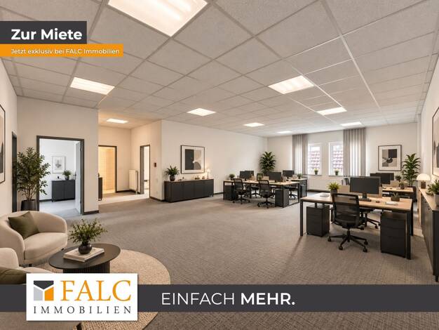 Bürofläche zur Miete 2.200 € 6 Zimmer 220,7 m² Bürofläche Stadtmitte Recklinghausen 45657