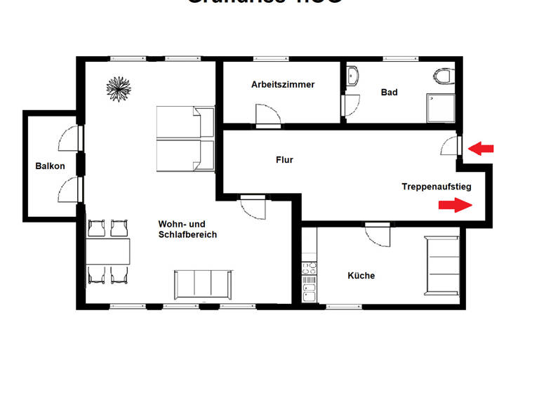 Maisonette zur Miete 2.565 € 3 Zimmer 135 m²<br/>Wohnfläche 1.<br/>Geschoss Habenhausen Bremen / Habenhausen 28279