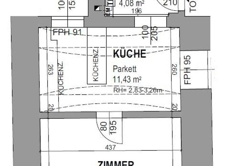 Wohnung zum Kauf 279.000 € 2 Zimmer 40,8 m² EG Lindengasse Wien 1070