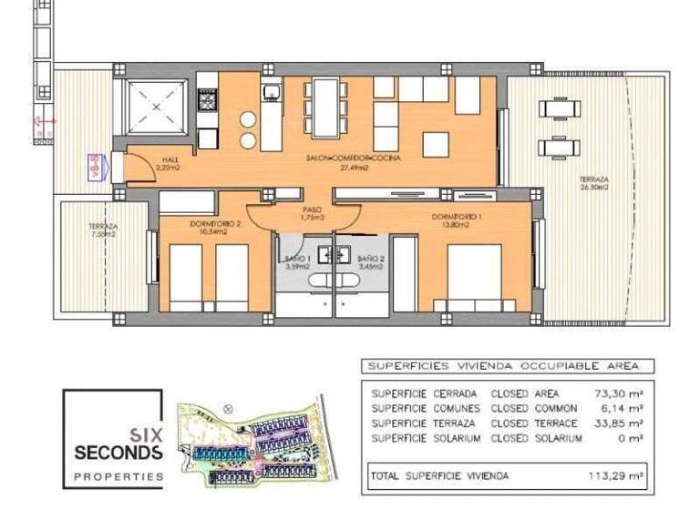 Wohnung zum Kauf 419.000 € 63 m² Orihuela-Costa 03189