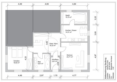 Wohnung zur Miete 700 € 3 Zimmer 100 m² UG frei ab sofort Bäckerfeldstraße 12 Saulburg Wiesenfelden 94344