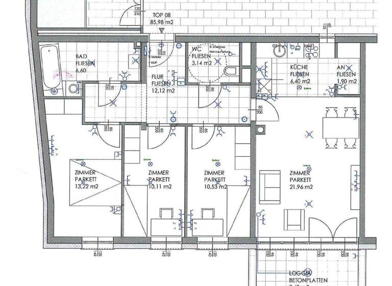 Wohnung zur Miete 731 € 4 Zimmer 86 m² 1. Geschoss Pöchlarn 3380