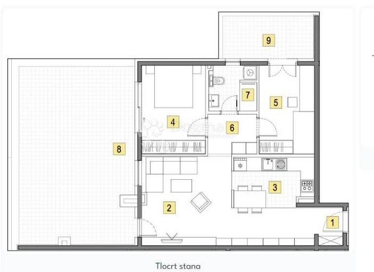 Wohnung zum Kauf 293.370 € 3 Zimmer 83 m² 3. Geschoss Buzin